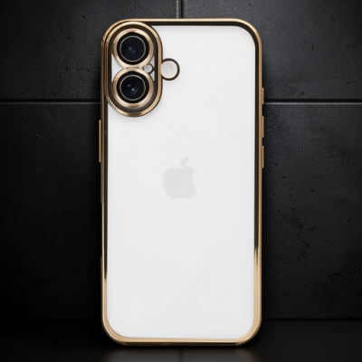 Apple İphone 16 Plus Kılıf Razer Lensli Silikon - Gold