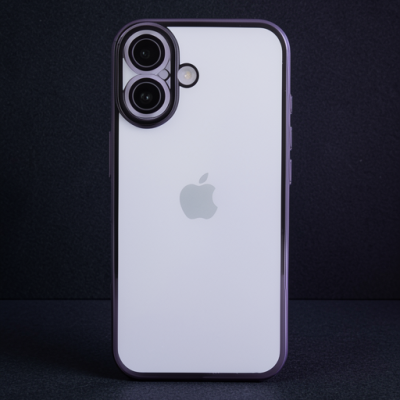 Apple İphone 16 Plus Kılıf Razer Lensli Silikon - Mor