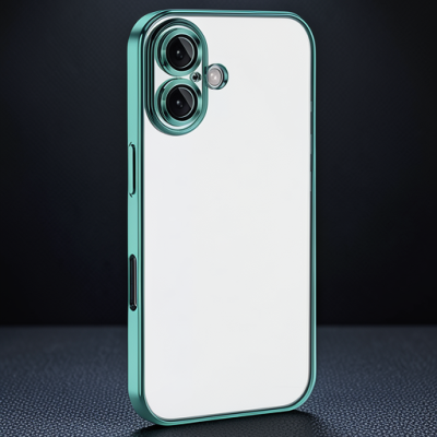 Apple İphone 16 Plus Kılıf Razer Lensli Silikon - Turkuaz