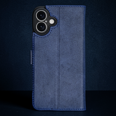 Apple İphone 16 Plus Kılıf Trend S Plus Kapaklı Kılıf - Lacivert