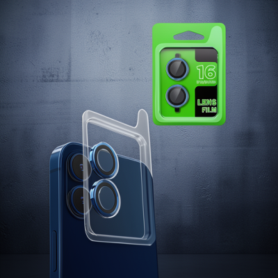 Apple İphone 16 Plus Raze Metal Kamera Lens - Lacivert