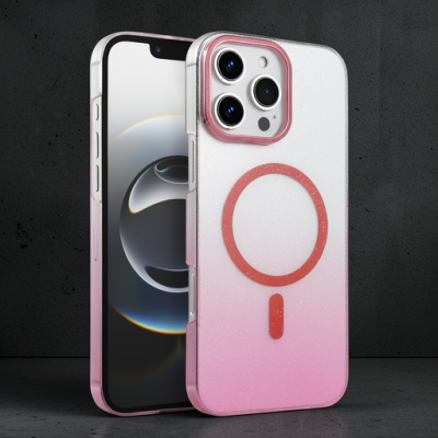 Apple İphone 16 Pro Glossy Magsafe Kapak - Pembe