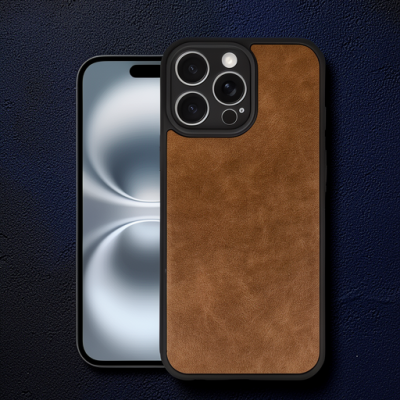 Apple İphone 16 Pro Kılıf Aras Deri Kapak - Taba