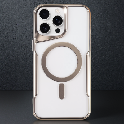 Apple İphone 16 Pro Kılıf Boyi Magsafe Silikon Kapak - Gümüş