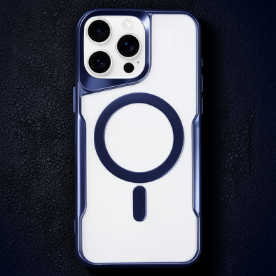 Apple İphone 16 Pro Kılıf Boyi Magsafe Silikon Kapak - Lacivert