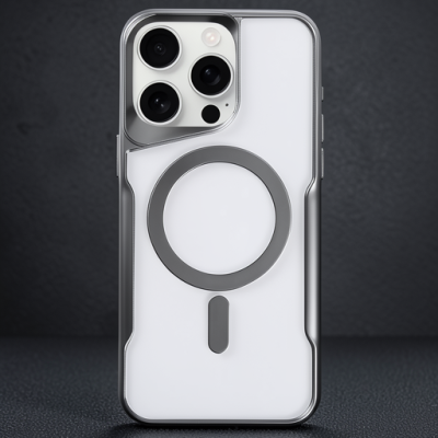 Apple İphone 16 Pro Kılıf Boyi Magsafe Silikon Kapak - Titan Gri