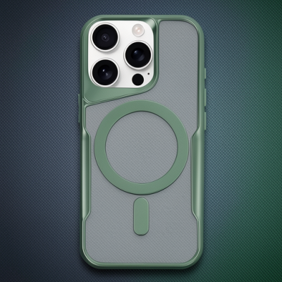 Apple İphone 16 Pro Kılıf Boyi Magsafe Silikon Kapak - Yeşil