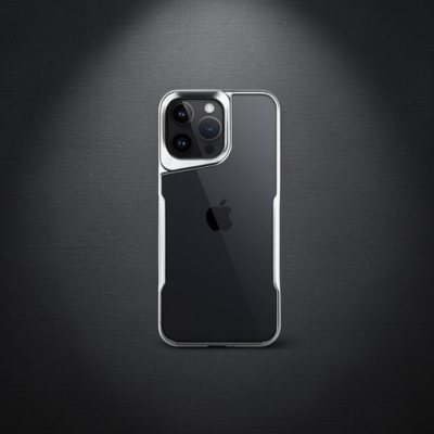 Apple İphone 16 Pro Kılıf Boyi Silikon Kapak - Gümüş
