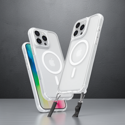 Apple İphone 16 Pro Kılıf Enka Magsafe Silikon Kılıf - Şeffaf