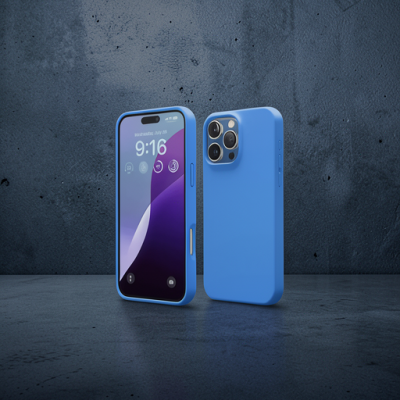 Apple İphone 16 Pro Kılıf First Silikon - Mavi