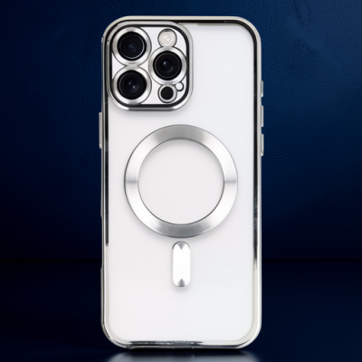 Apple İphone 16 Pro Kılıf Kross Magneticsafe Kapak - Gümüş