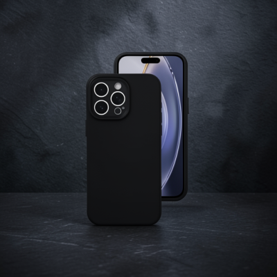 Apple İphone 16 Pro Kılıf Nano İçi Kadife Silikon - Siyah