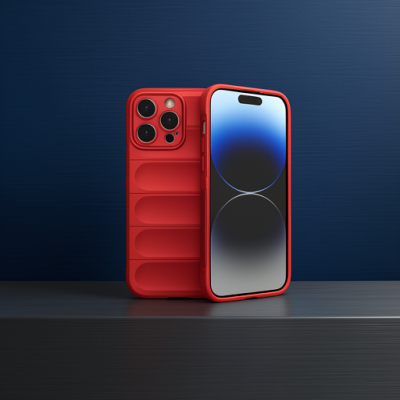 Apple İphone 16 Pro Kılıf Optimum Silikon - Kırmızı