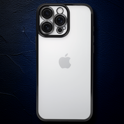 Apple İphone 16 Pro Kılıf Razer Lensli Silikon - Siyah