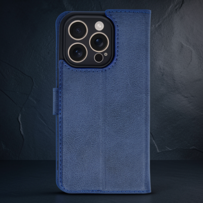 Apple İphone 16 Pro Kılıf Trend S Plus Kapaklı Kılıf - Lacivert