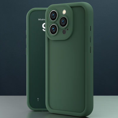 Apple İphone 16 Pro Kılıf Viera Silikon - Koyu Yeşil