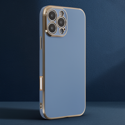 Apple İphone 16 Pro Kılıf Volet Silikon - Mavi