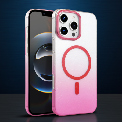 Apple İphone 16 Pro Max Glossy Magsafe Kapak - Pembe