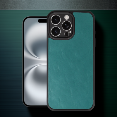 Apple İphone 16 Pro Max Kılıf Aras Deri Kapak - Açık Yeşil