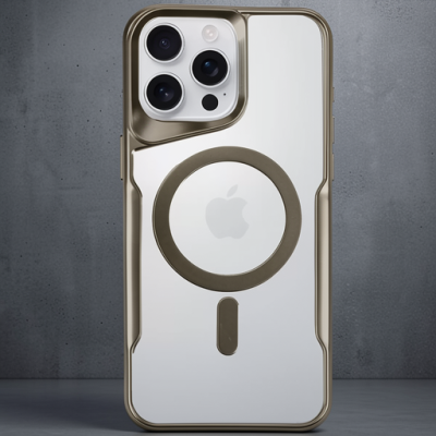 Apple İphone 16 Pro Max Kılıf Boyi Magsafe Silikon Kapak - Çöl Titanyum