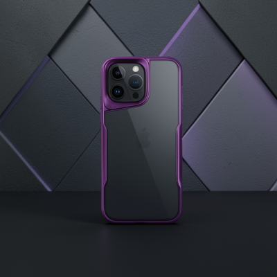 Apple İphone 16 Pro Max Kılıf Boyi Silikon Kapak - Derin Mor