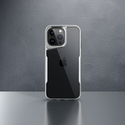 Apple İphone 16 Pro Max Kılıf Boyi Silikon Kapak - Gümüş
