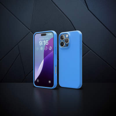 Apple İphone 16 Pro Max Kılıf First Silikon - Mavi