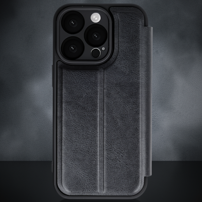 Apple İphone 16 Pro Max Kılıf Flip Cover - Siyah