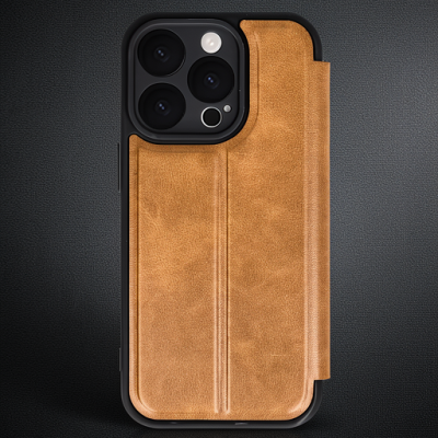 Apple İphone 16 Pro Max Kılıf Flip Cover - Taba