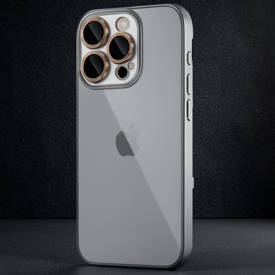 Apple İphone 16 Pro Max Kılıf Razer Lensli Silikon - Desert