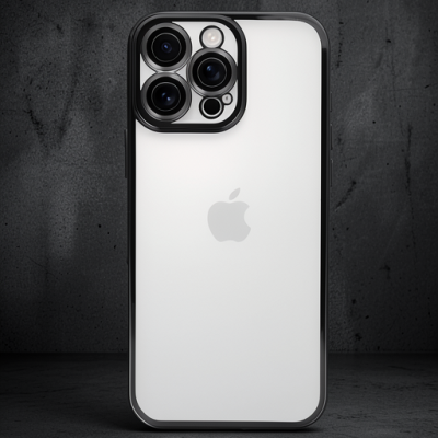 Apple İphone 16 Pro Max Kılıf Razer Lensli Silikon - Siyah