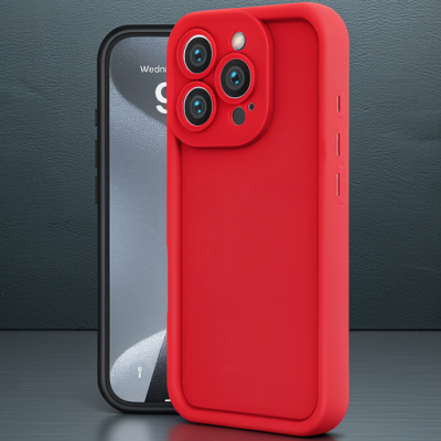 Apple İphone 16 Pro Max Kılıf Viera Silikon - Kırmızı