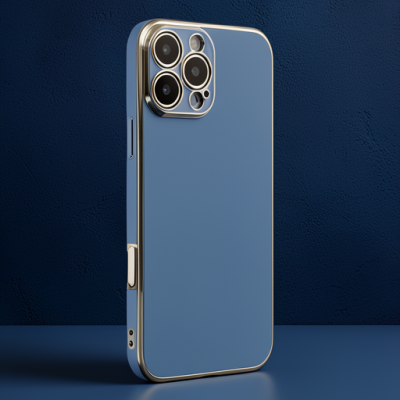 Apple İphone 16 Pro Max Kılıf Volet Silikon - Mavi