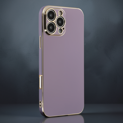 Apple İphone 16 Pro Max Kılıf Volet Silikon - Mor