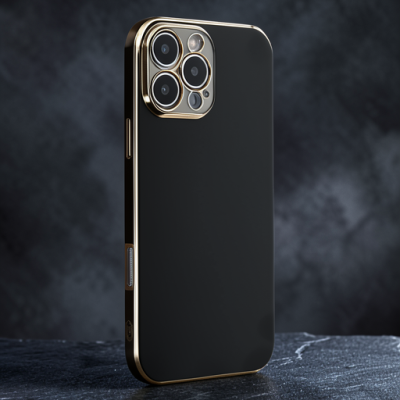 Apple İphone 16 Pro Max Kılıf Volet Silikon - Siyah