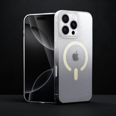 Apple İphone 16 Pro Max Pummel Shiny Magsafe Kapak - Siyah