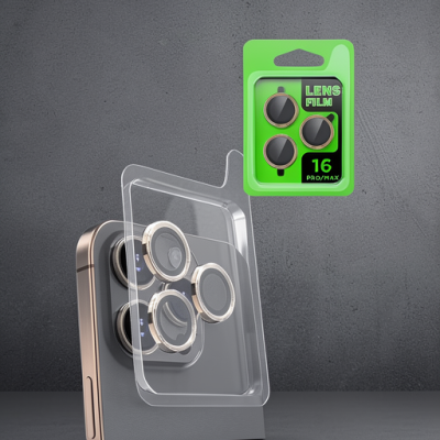 Apple İphone 16 Pro Max Raze Metal Kamera Lens - Desert