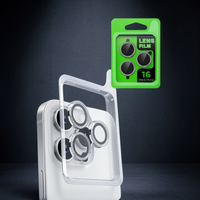 Apple İphone 16 Pro Raze Metal Kamera Lens - Beyaz