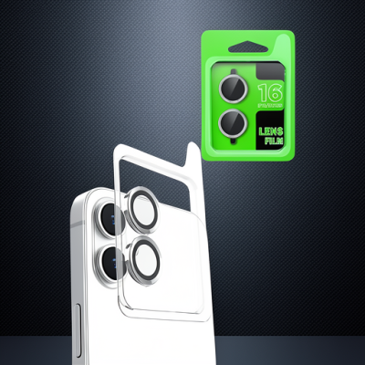 Apple İphone 16 Raze Metal Kamera Lens - Beyaz