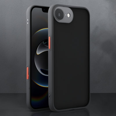 Apple İphone 16e Kılıf Montreal Silikon Kapak - Siyah