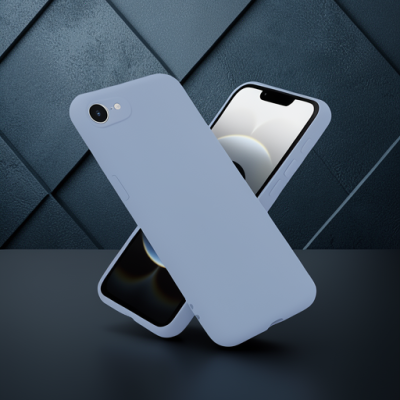 Apple İphone 16e Kılıf Nano İçi Kadife Silikon - Lila
