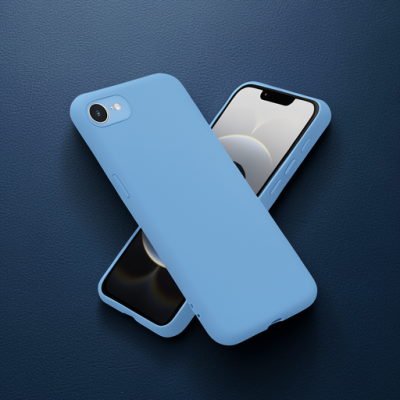 Apple İphone 16e Kılıf Nano İçi Kadife Silikon - Mavi