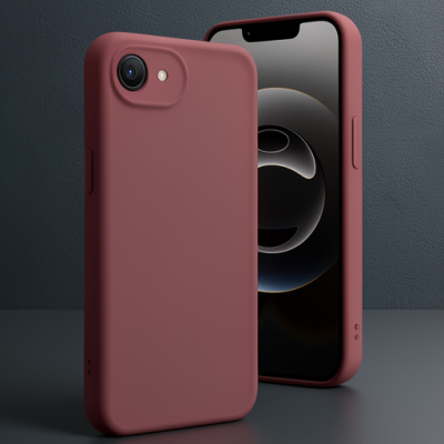 Apple İphone 16e Kılıf Viera Silikon - Bordo