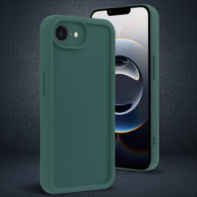 Apple İphone 16e Kılıf Viera Silikon - Koyu Yeşil