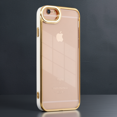 Apple İphone 6 Kılıf Liva Lens Silikon - Beyaz
