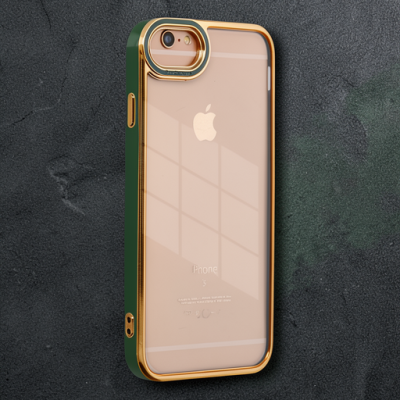 Apple İphone 6 Kılıf Liva Lens Silikon - Yeşil