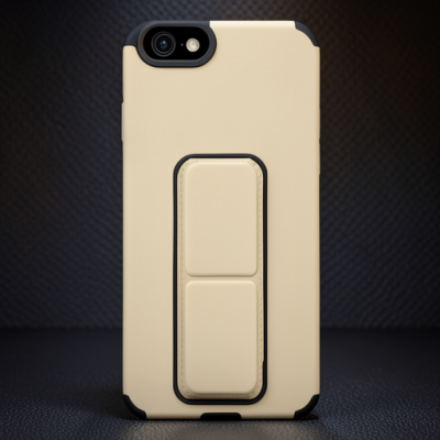 Apple İphone 6 Kılıf Mega Standlı Silikon - Gold