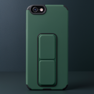 Apple İphone 6 Kılıf Mega Standlı Silikon - Yeşil