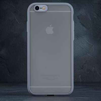 Apple İphone 6 Kılıf Montreal Silikon Kapak - Gri