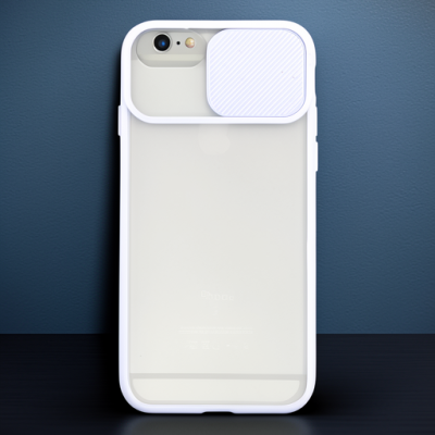 Apple İphone 6 Kılıf Palm Buzlu Kamera Sürgülü Silikon - Lila